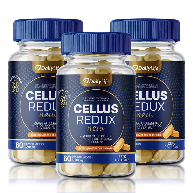 *OFERTA IMPERDIVEL*   compre 2 e leve 3 Cellus Redux 60 Comprimidos Mastigáveis de 1000mg