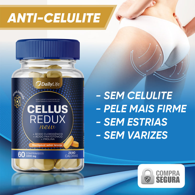 *OFERTA IMPERDIVEL*   compre 2 e leve 3 Cellus Redux 60 Comprimidos Mastigáveis de 1000mg
