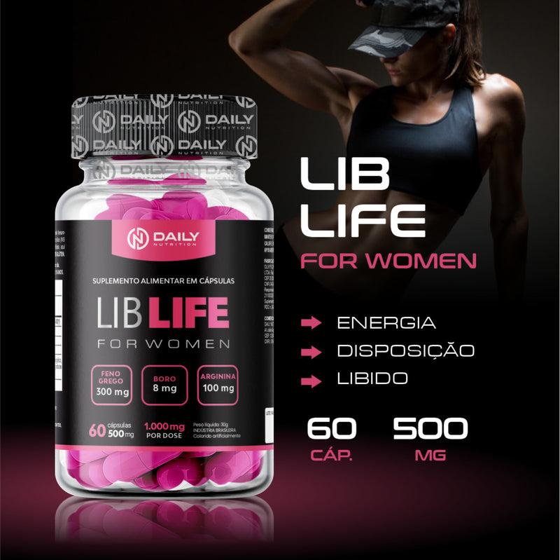 Suplemento Lib Life For Women 500mg 60 Cápsulas Daily Nutrition